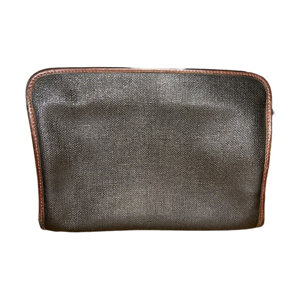 Vintage Rare Dunhill Italian Leather Compact Multi-compartment Clutch Bag